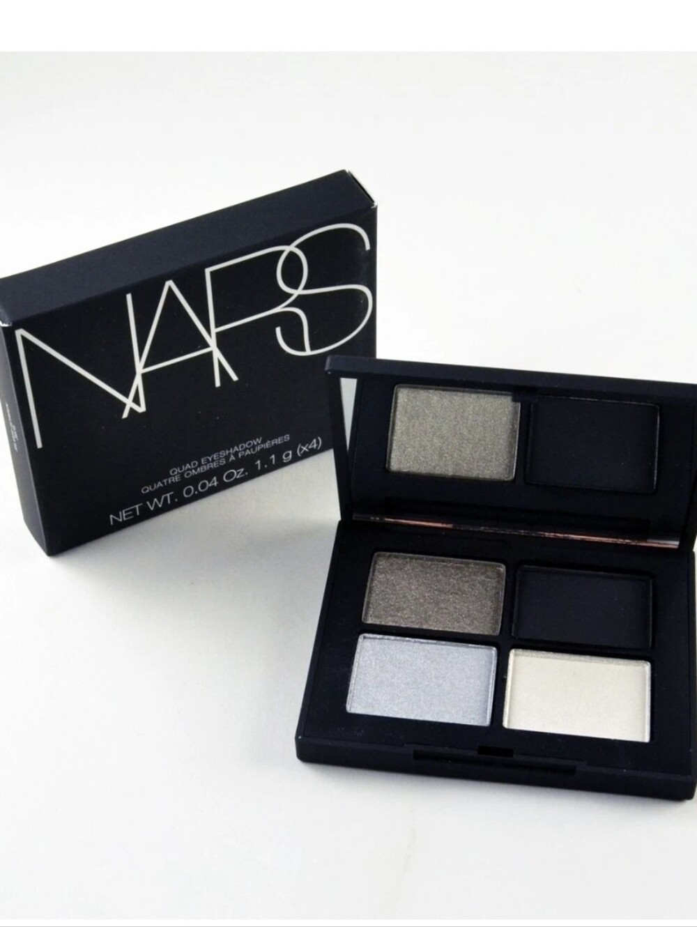 NARS Quad Eyeshadow Palette: Silver Screen (Silver, Pewter, Black, Ivory), NIB